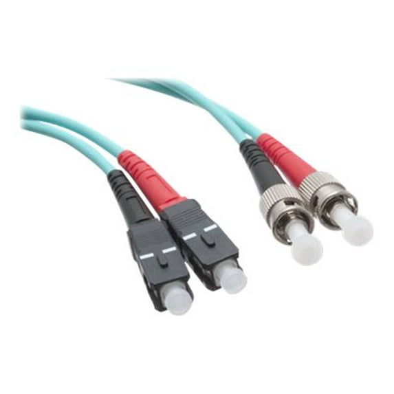 Axiom SC-ST Multimode Duplex OM3 50/125 Fiber Optic Cable - 20m - Aqua - Network cable - TAA Compliant - SC multi-mode (M) to ST multi-mode (M) - 20 m - fiber optic - duplex - 50 / 125 micron - OM3 - halogen-free - aqua