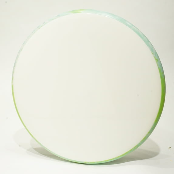 Axiom Soft Neutron Proxy - Blank Top Disc Golf Putter & Approach Disc, Pick Your Disc 174G White w/ Green and Grey Swirly RIm