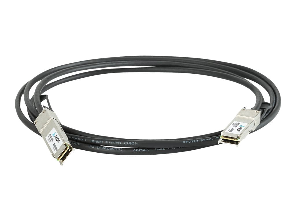Axiom - Direct attach cable - QSFP28 to QSFP28 - 3.3 ft - twinaxial ...