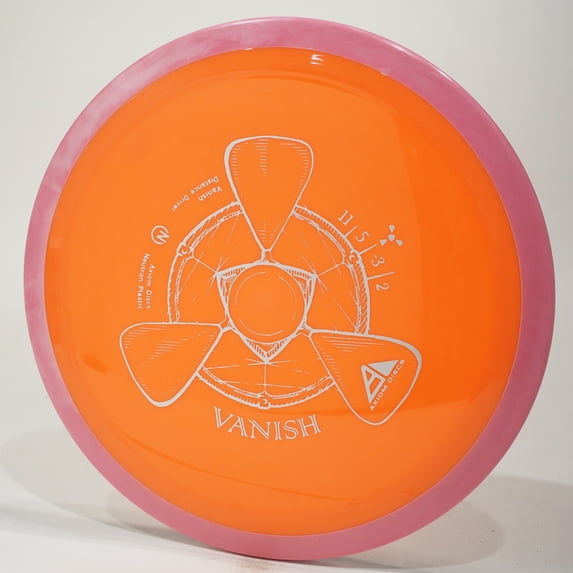 Axiom Neutron Vanish Disc Golf Distance Driver, Pick Your Disc 174g Orange w/ Pink Rim