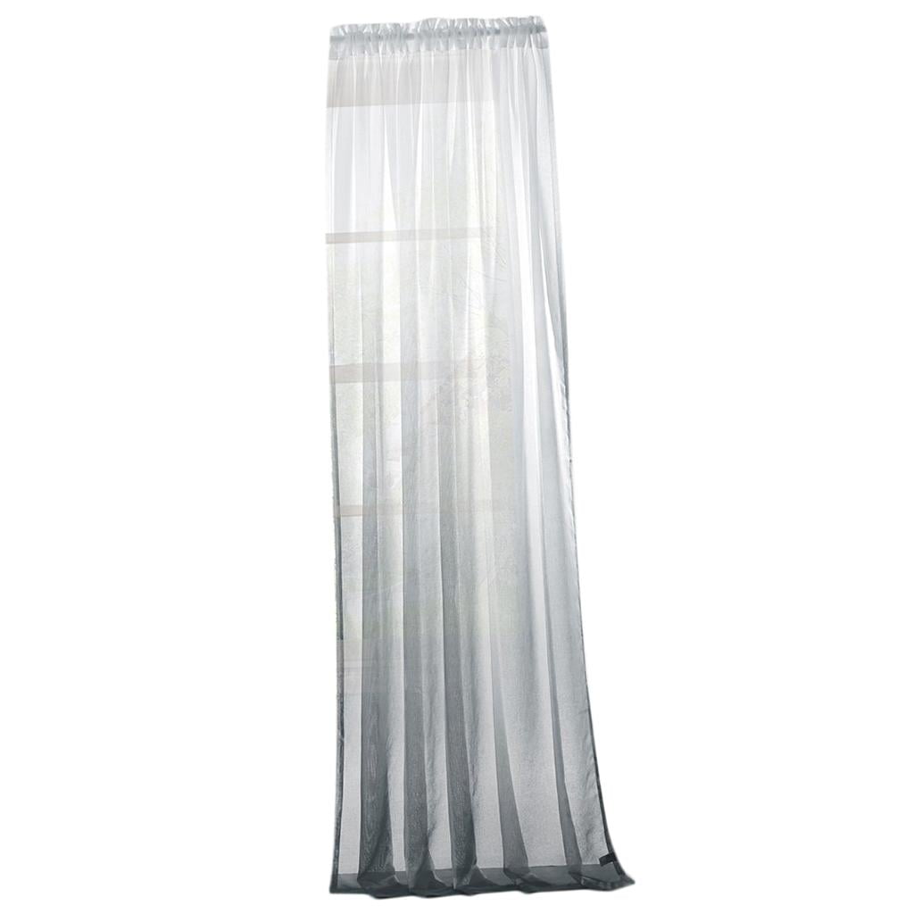 Axioma 1 Panel Window Valance Drape Gradient Color Sheer Voile Curtain ...