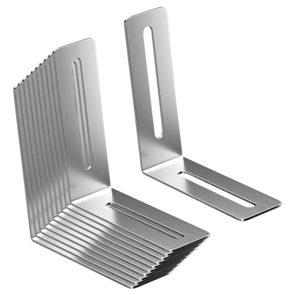 Axioma 10 L-shaped Corner Connectors, Robust Accessories, Reusable Metal Brackets, Tile