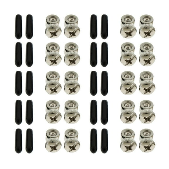 Axioma 10 Pair Speed Jump Rope Cable Length Adjuster Bearing Screws with End Caps Cover