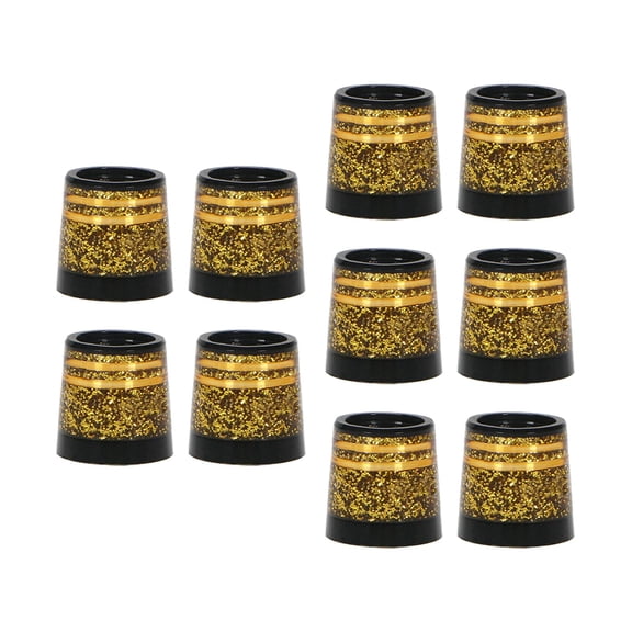 Axioma 10 Pieces Taper Tip Golf Iron Ferrules Tip 0.370 High Quality 9.3x14x13.8mm Iron Gold