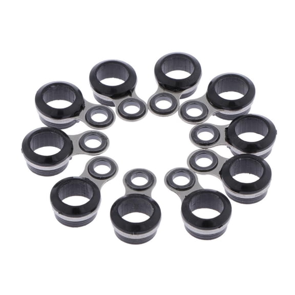 Axioma 10Pcs StainlessSteel Fishing Rod Tip 2/4/6/8/10mm 6mm
