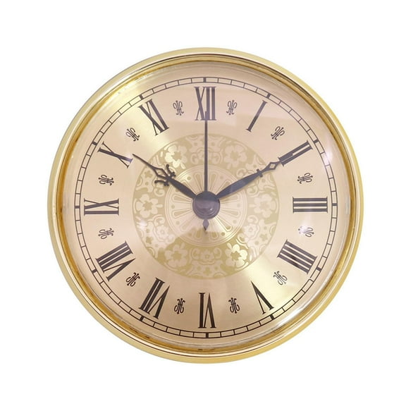 Axioma 110mm Clock Insert Roman Numerals , Fit 3.7 inch (94 mm) Diameter Hole Quiet for