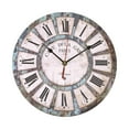 thumbnail image 1 of Axioma 12 inch Wooden Wall Clock Non Ticking Round Battery Operated Wall Hanging Quartz Roman numerals, 1 of 6