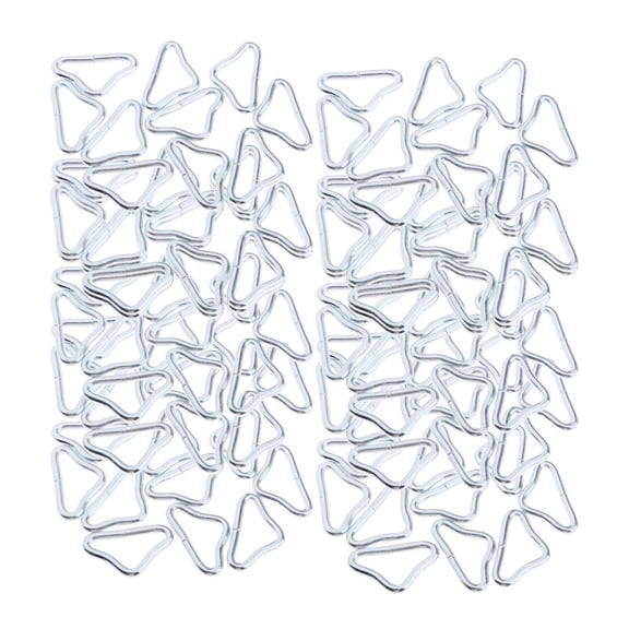 Axioma 120 Pieces Triangle Rings Buckle Loop V-rings for Straps Trampoline Supplies