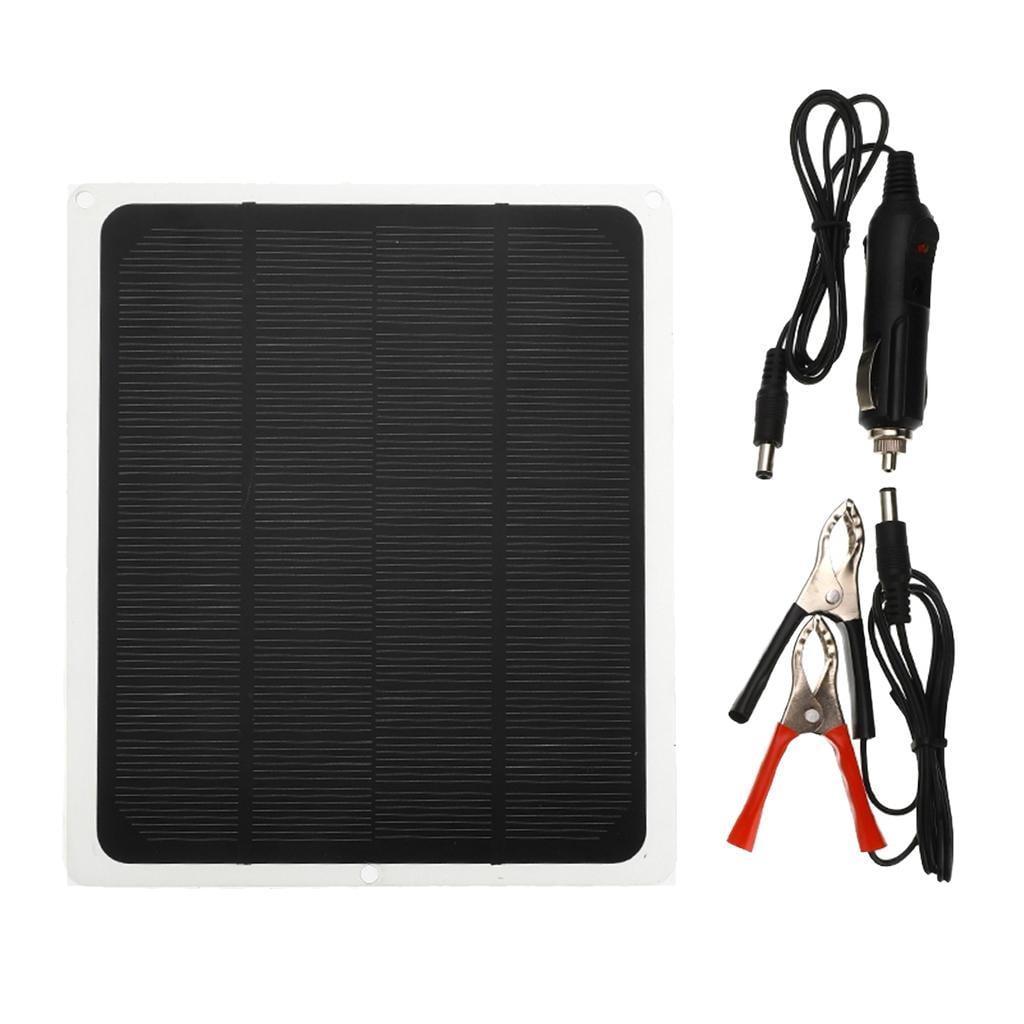 Axioma 12V 20W Solar Panel Battery Charger with Lighter Plug for Automobiles,truck, Caravans, Tractors, Boats, Motorcycles, Travelling, Camping, Rv