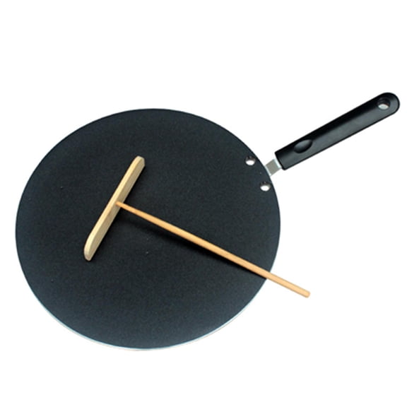 Axioma 1Pcs Pancake Round Griddle Nonstick Flat Pan Hand Handle Tortilla Maker Portable