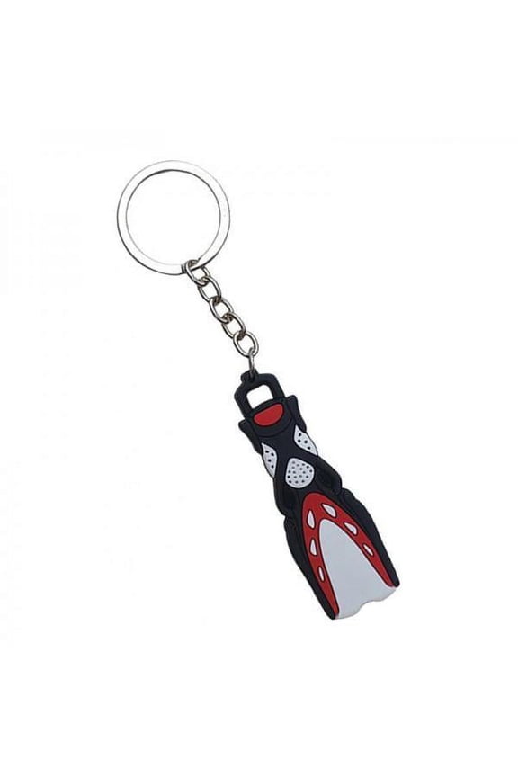 2-10pack Novelty Mini Dive Flippers Key Chain Holder Key Keychain Red 2 Pcs