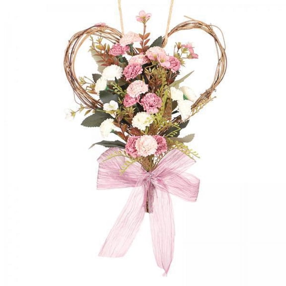 Axioma 2-3 of pack Carnation Flower Wreath Garland Artificial for Day Decoration 2 Pcs