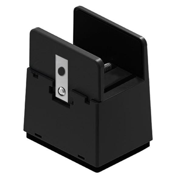 Axioma 2 Pieces Adjustable Bed Risers Furniture Risers with Screw Clamp Heightening Mat Black