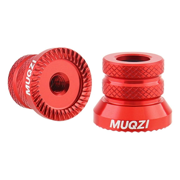 Axioma 2 Pieces Bicycle Hub Nut Bike Axle Nuts for Quick Release Rod Portable Repairing Red