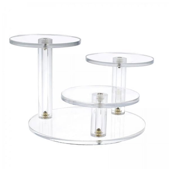 Axioma 2 Round Acrylic Products Display Riser Stand 3 Tier for