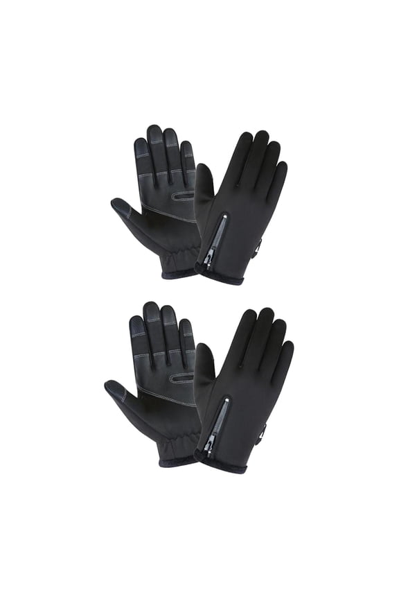 2 pair Thermal Windproof Waterproof Winter Gloves Touch Screen Mittens