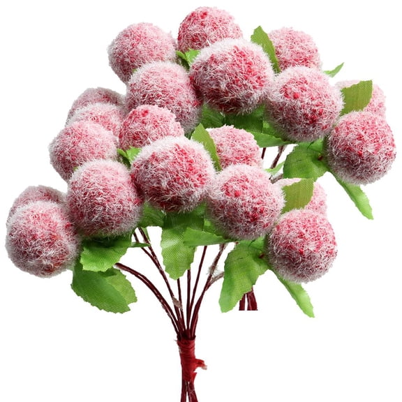 Axioma 20 Pieces Artificial Berries, Beautiful Foam Bush Berry Bouquet Foam Flower Home Red