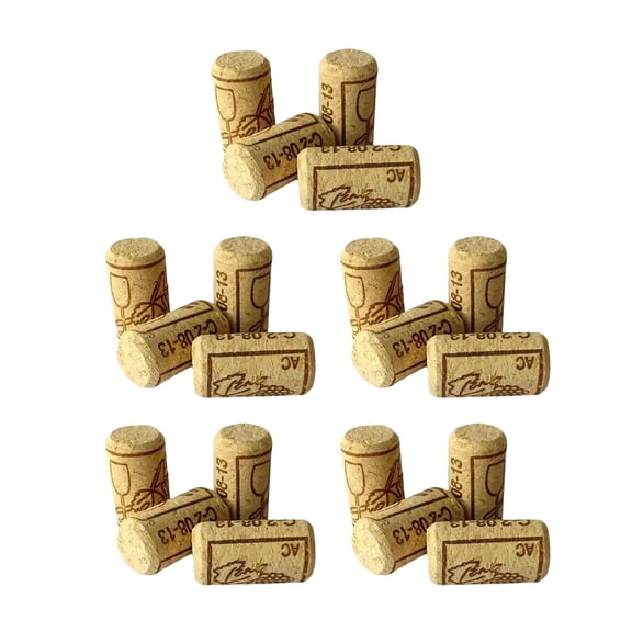 Axioma 20 Pieces Homemade Wine Bottle Corks, Beverage Bottle Stoppers, Premium Cork for Patterned