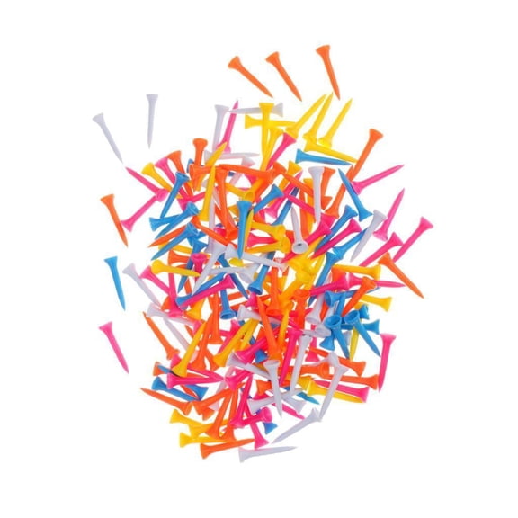 Axioma 200pcs / Set Golf Tees Mixed Colors Golf Tees Ball Marker Golf Club 54mm