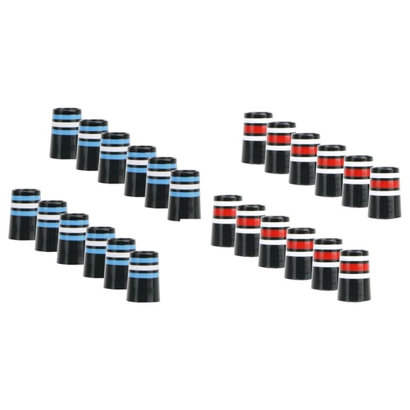 Axioma 24Pcs Durable Golf Iron Ferrules for Taper Tip Iron Wedge Size .370 End Caps