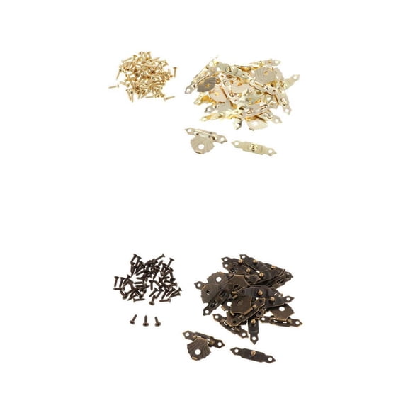 Axioma 24pcs Stash Box Hasp Metal Hasp Latch Buckle Antique Lock Cabinet Latches