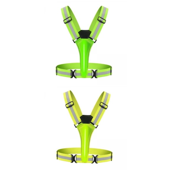 Axioma 2PCS LED Reflective Vests USB Rechargeable for Night Walk Cycling Men Women
