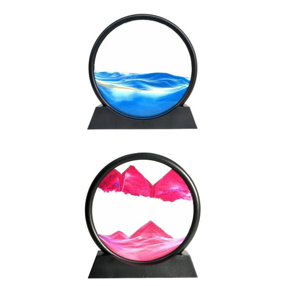 Axioma 2PCS Moving Sands Art Picture 3D Dynamic Deep Sea Decoration