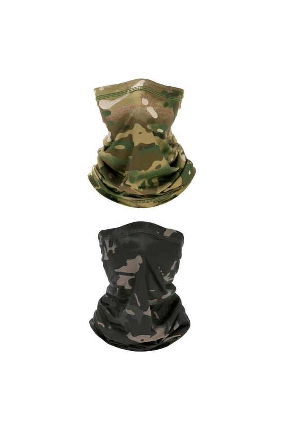 2Pcs Cycling Face Cover Balaclava Headscarf Neck Warmer Headwrap Windproof