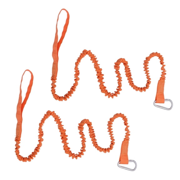 Axioma 2Pcs Kayak Paddle Tether Leash Bungee Cord Strap Kayak Paddle Keeper Lanyard for orange