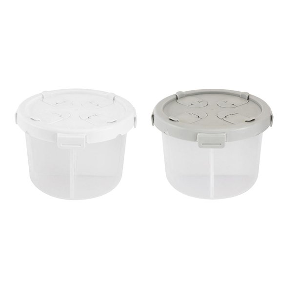 Axioma 2Pcs Multi-Purpose Food Storage Container with Compartment Kitchen Tool