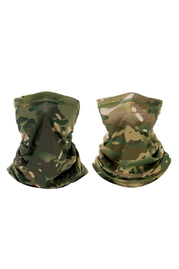2Pcs Silky Outdoor Motorcycle Balaclava Soft Headscarf Neck Gaiter Headband