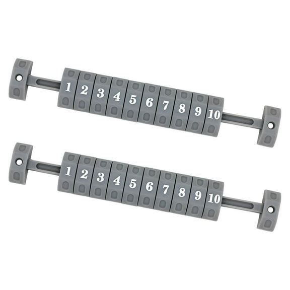 Axioma 2Pcs Universal Foosball Counter Scoring Units 10 Numbers for Parts Score Keepers Gray