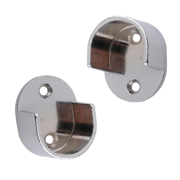 Axioma 2Pcs Wall Mounted Curtain Rail Support Window Treatment Hardware 25mm