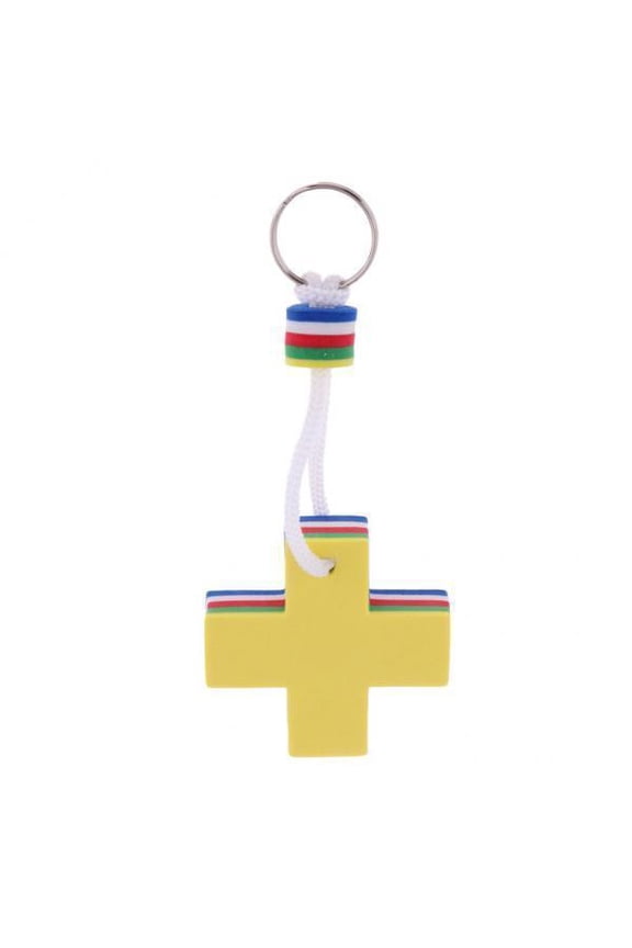 2X Cross Shape Foam Floating Keychain for Marine Boat Yachting Sailing