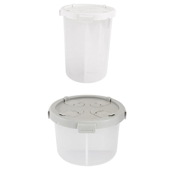 Axioma 2X Multi-Purpose Food Storage Container with Compartment Kitchen Tool White