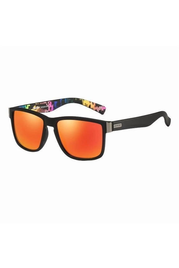 2X Polarized Cycling Goggles Running Anti-glare Ski Golf Sunglasses Orange