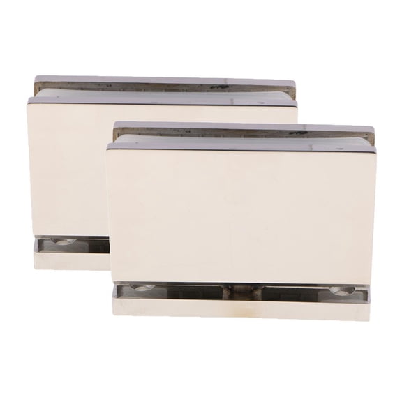 Axioma 2pcs 360 Bathroom Showcase Cabinet Bracket Glass Shower Door Hinge-5mm