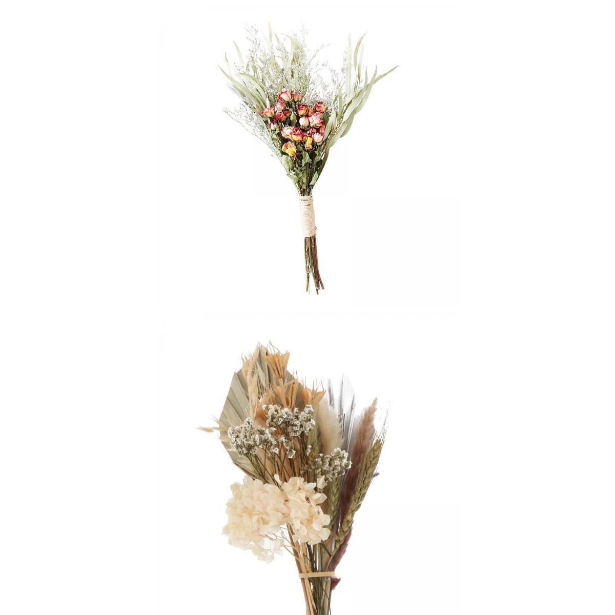Axioma 2pcs Dried Flowers BouquetS Dried Plants Wedding Boho Rose
