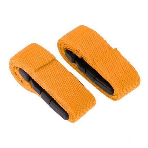 Axioma 2x 2 Pieces 39 Inch 1inch Golf Bag Trolley Webbing Straps with Quick Release Buckle , Yellow