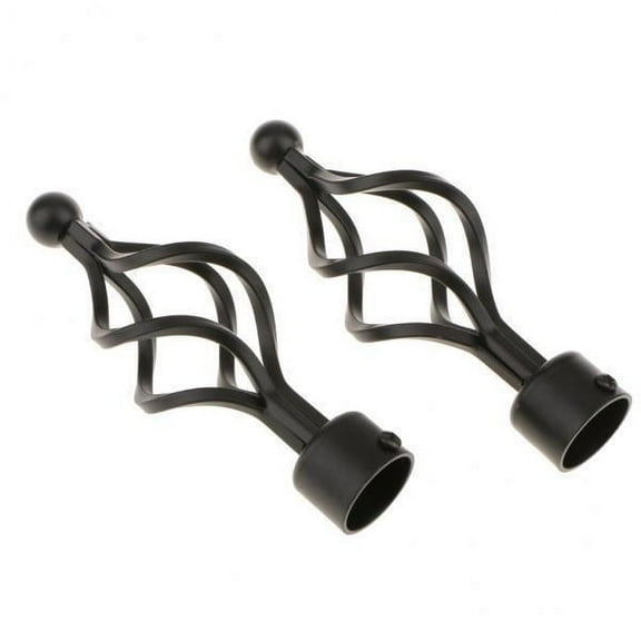 Axioma 2x 2Pcs Home Curtain Rods And Hardware - Decorative Ball Rods for Home Decor Bedroom, Living Room, And Kitchen Curtains