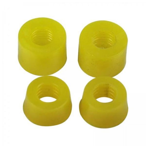 Axioma 2x 4 Pieces Skateboard Bushings Longboard Truck Bushings Skateboard Cup Washers for Skateboard Trucks - Yellow 85A