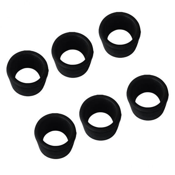 Axioma 2x 6 Pieces Black Rubber Rod Holder Insert Replacement Fits Stainless Steel Fishing Rod Holder 50.8mm Outer Diameter