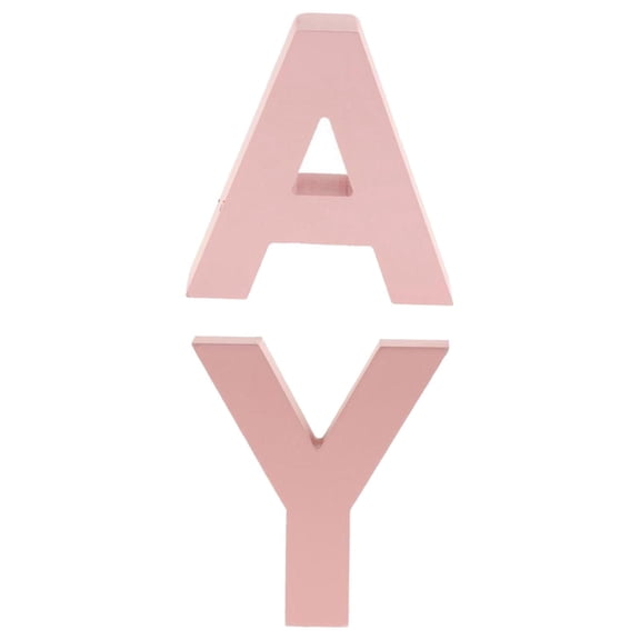 Axioma 2x DIY Floating House Outdoor Wall Pink Door Letters Doorplate Mailbox Decoration Large Nordic Style Numbers Label Wall Mount Letters A Y