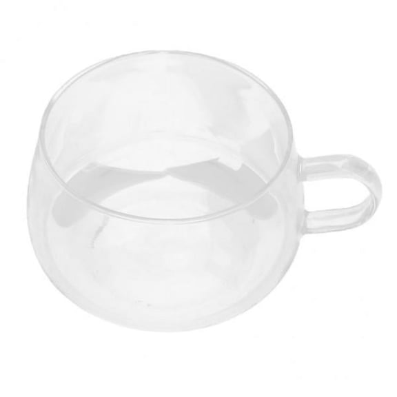 Axioma 2x Glass Coffee Mugs Drinking Glasses Thermal Insulated Cups, Espresso Latte Cappuccino Stackable Glassware