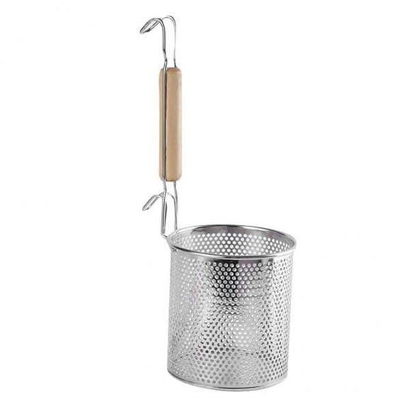 Axioma 2x Kitchen Pasta Noodle Strainer Colander, Stainless Steel, Deep Fry Basket 14cm