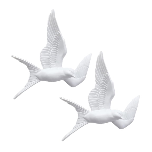 Axioma 2x Nordic Resin Swallows Birds Wall Decor Garden Living Room Ornament right