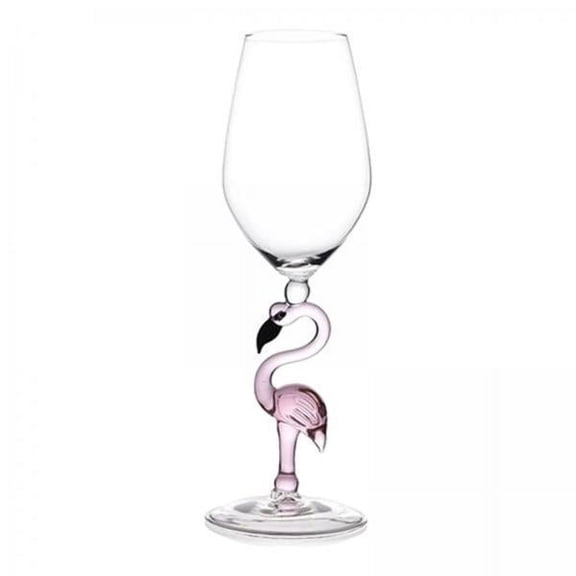 Axioma 2x Pink Flamingo Martini Goblet Transparent Drinkware Crystal Champagne Wine Cup