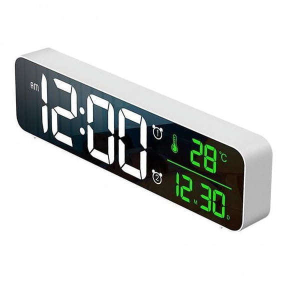 Axioma 2x Premium Digital Alarm Clock.Electronic Wall Clock Table