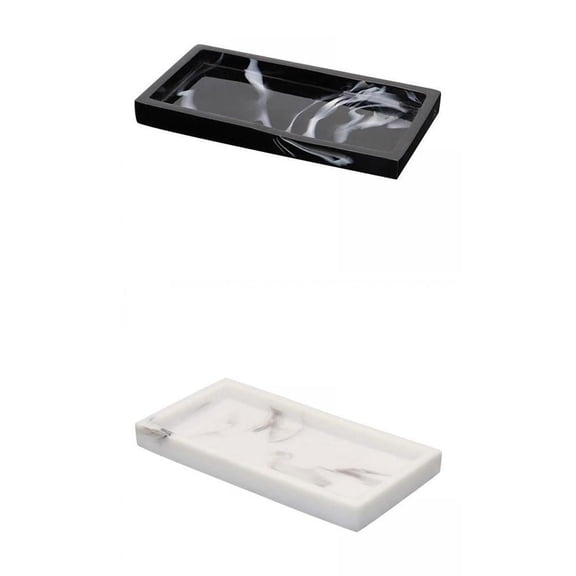 Axioma 2x Resin Handmade Bathtub Storage Tray Dispenser for Tissues Soap Home Decor
