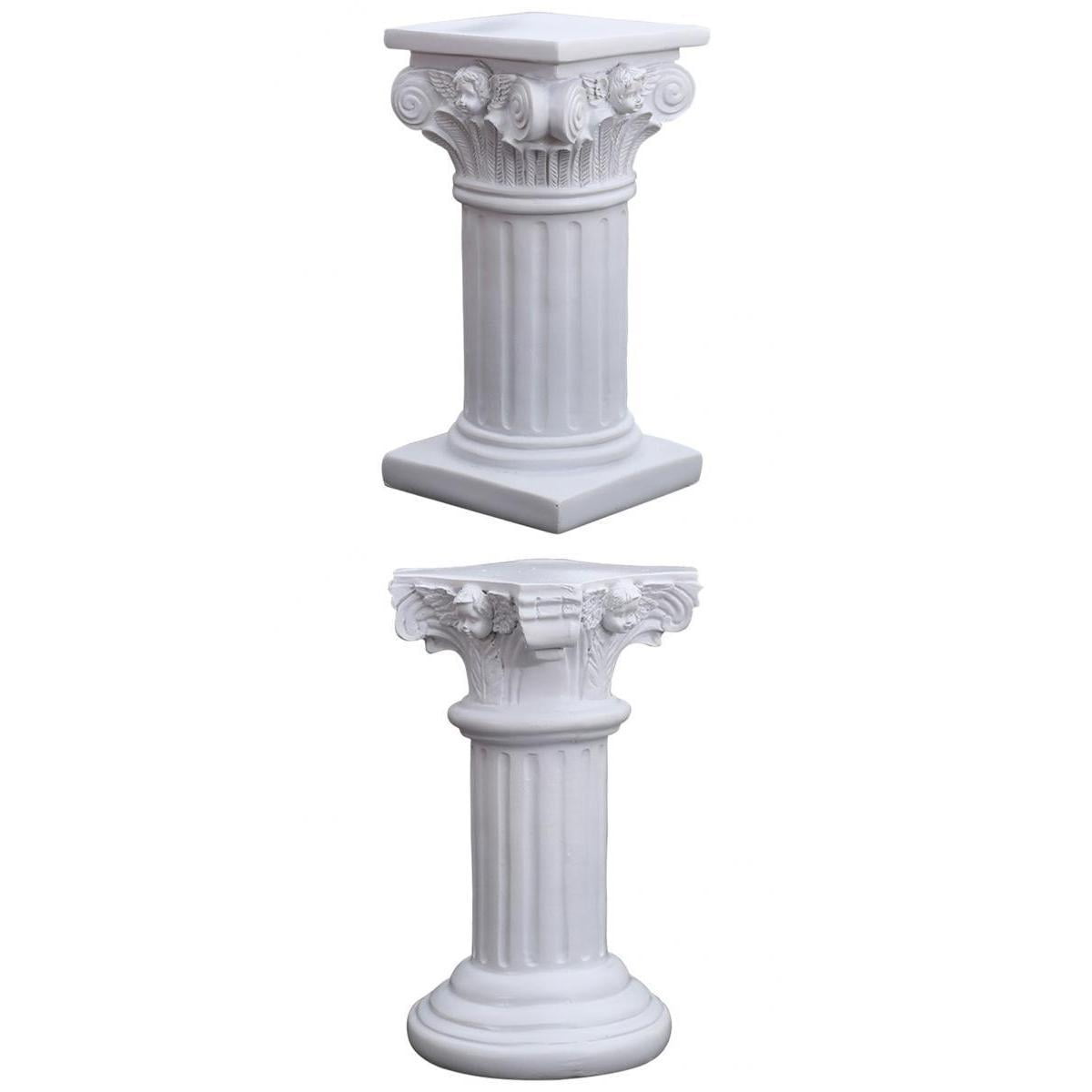 Axioma 2x Roman Pillar Statue Pedestal Candle Holder Stand Table Garden ...